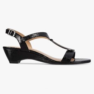 Karen Scott Carmeyy Open Toe Embellished Wedge Sandals - NWT